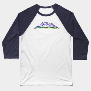 mountain watercolor icon Baseball T-Shirt